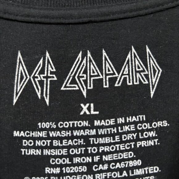 Def Leppard Pyromania Album Art Heavy Metal Band T-Shirt XL - Picture 4 of 4